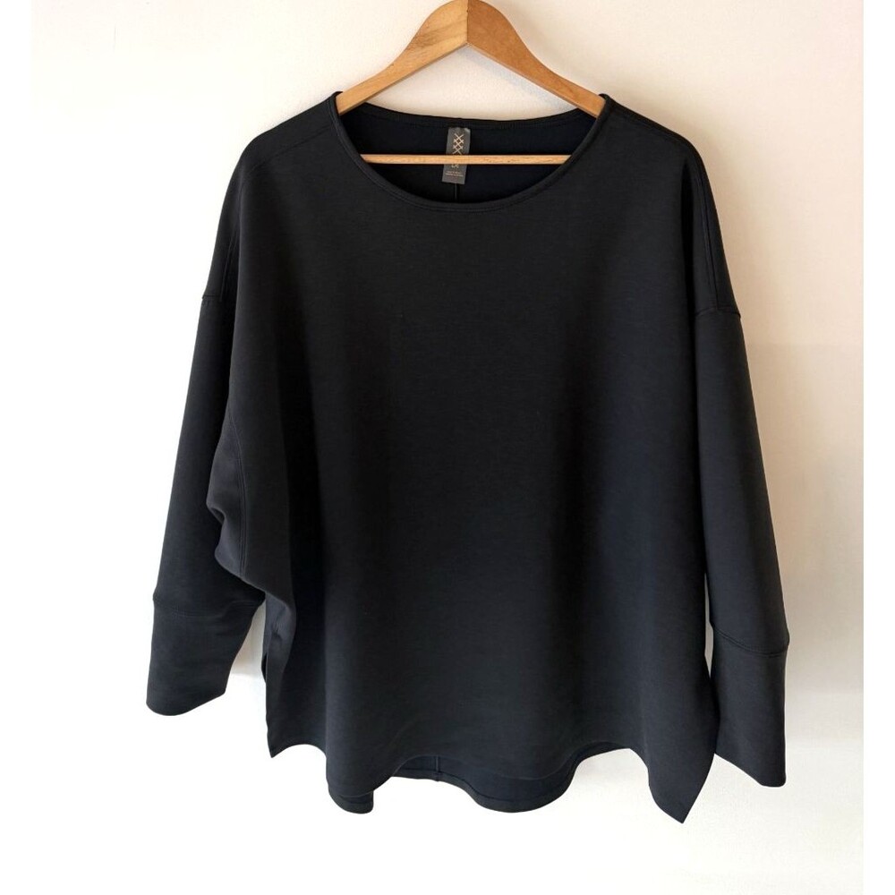 Rhone Dreamglow Pullover Sweatshirt Womens Large Black Oversized